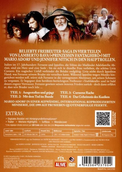 Produktbild: Die Piraten der Karibik - Die komplette Miniserie in 4 Teilen (Neuauflage [2 DVDs]
