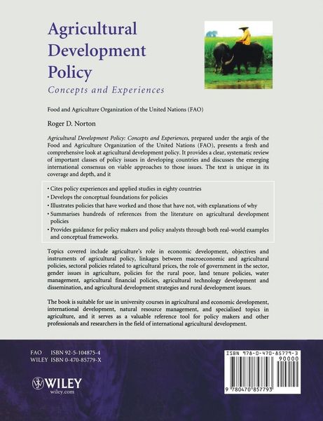 Produktbild: Agricultural Development Policy