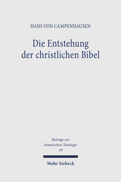 Produktbild: Die Entstehung der christlichen Bibel