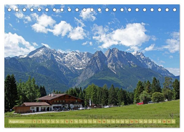 Produktbild: Zauber der Zugspitze (Tischkalender 2026 DIN A5 quer), CALVENDO Monatskalender