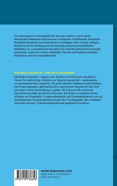 Produktbild: Forschungsfeld Sprachevolution