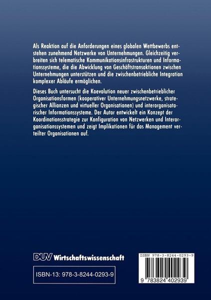 Produktbild: Interorganisationssysteme und Unternehmensnetzwerke