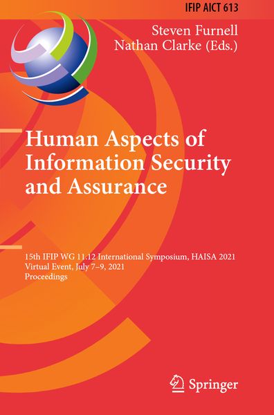 Produktbild: Human Aspects of Information Security and Assurance