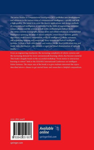 Produktbild: From Motor Learning to Interaction Learning in Robots