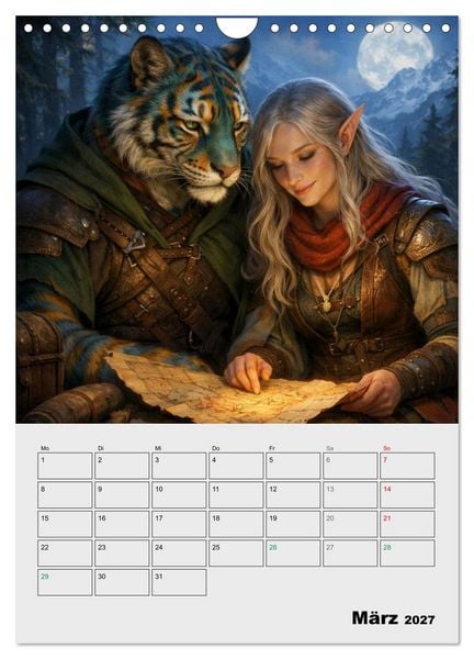 Produktbild: Mythische Gef&auml;hrten (Wandkalender 2027 DIN A4 hoch), CALVENDO Monatskalender