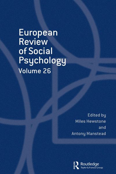 Produktbild: European Review of Social Psychology: Volume 26
