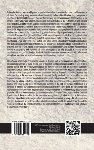 Produktbild: The Ethically Responsible Organization