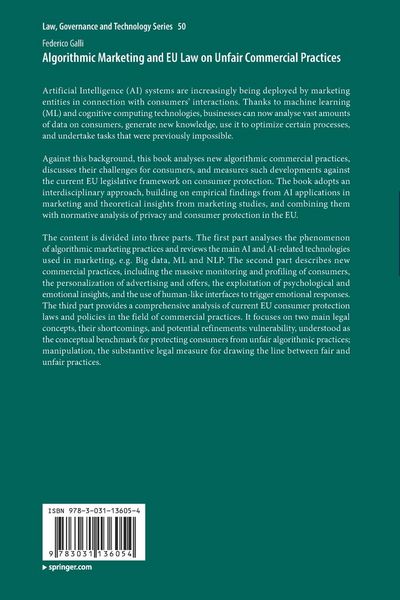 Produktbild: Algorithmic Marketing and EU Law on Unfair Commercial Practices
