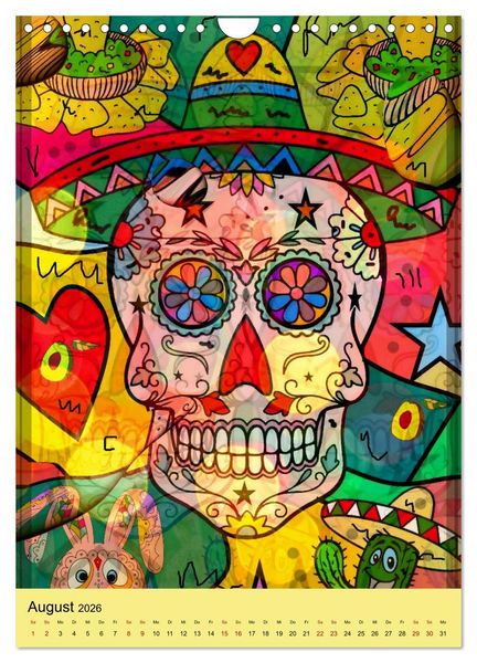 Produktbild: Nico Bielows Dia los Muertos (Wandkalender 2026 DIN A4 hoch), CALVENDO Monatskalender