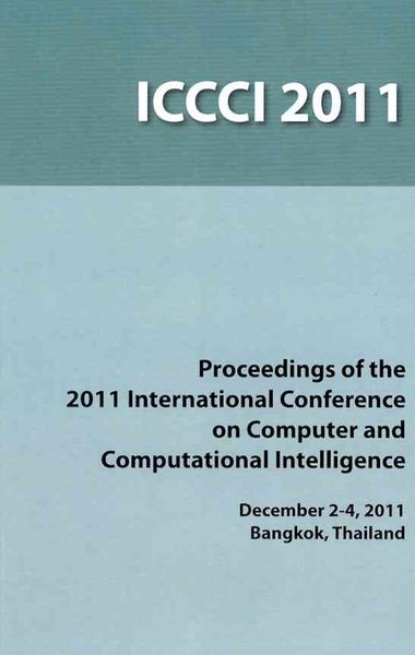 Produktbild: International Conference on Computer and Computational Intelligence