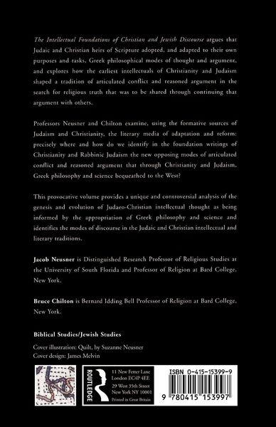 Produktbild: The Intellectual Foundations of Christian and Jewish Discourse