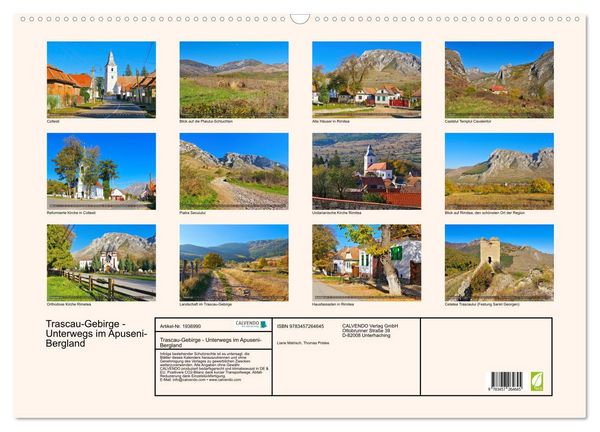 Produktbild: Trascau-Gebirge - Unterwegs im Apuseni-Bergland (Wandkalender 2026 DIN A2 quer), CALVENDO Monatskalender