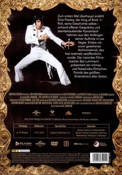 Produktbild: EPiC: Elvis Presley in Concert