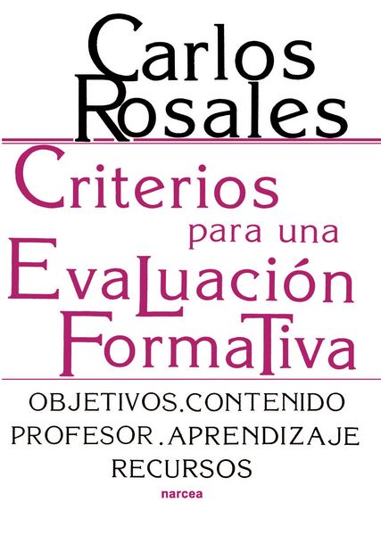 Produktbild: Criterios para una evaluaci&oacute;n formativa