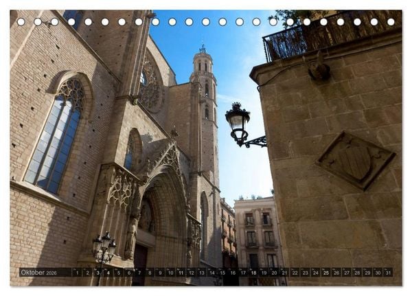 Produktbild: Barcelona - Von Gotik bis Modernisme (Tischkalender 2026 DIN A5 quer), CALVENDO Monatskalender