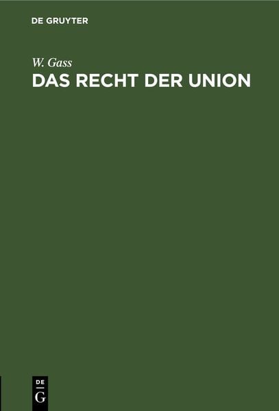Produktbild: Das Recht der Union