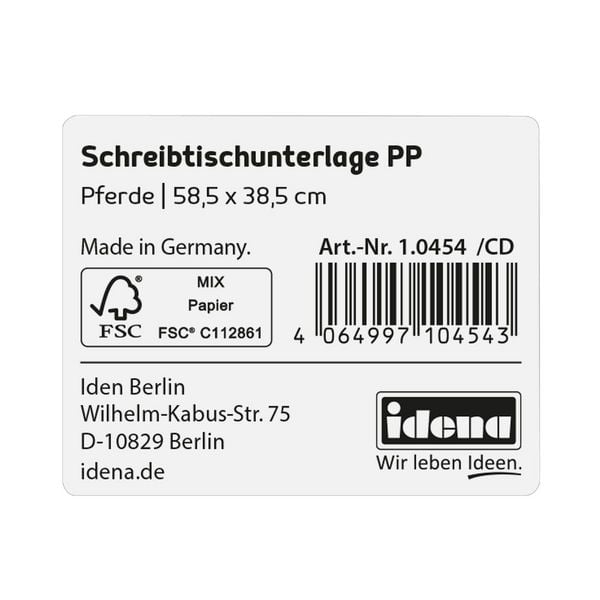 Produktbild: Idena Schreibunterlage Pferd 58,5x38,5cm