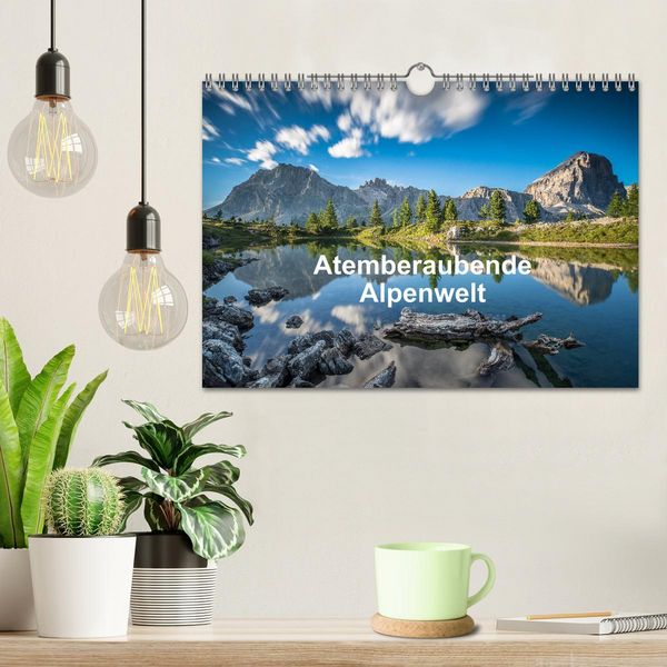 Produktbild: Atemberaubende Alpenwelt (Wandkalender 2026 DIN A4 quer), CALVENDO Monatskalender