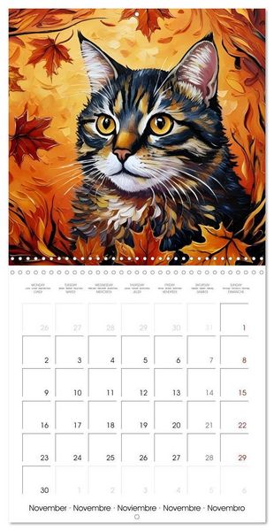 Produktbild: Heiland, S: Chats Impressionnistes (Calendrier mural carr&eacute; 2