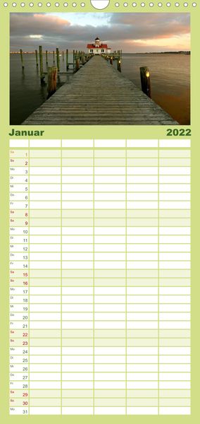 Produktbild: Familienplaner S&uuml;dosten der USA (Wandkalender 2022 , 21 cm x 45 cm, hoch)