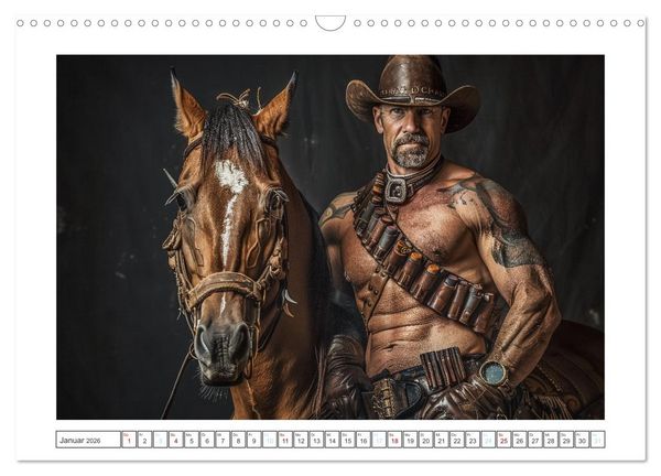 Produktbild: Im Bann des Cowboys (Wandkalender 2026 DIN A3 quer), CALVENDO Monatskalender