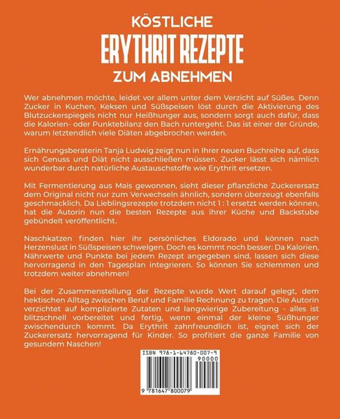 Produktbild: K&ouml;stliche Erythrit Rezepte zum Abnehmen