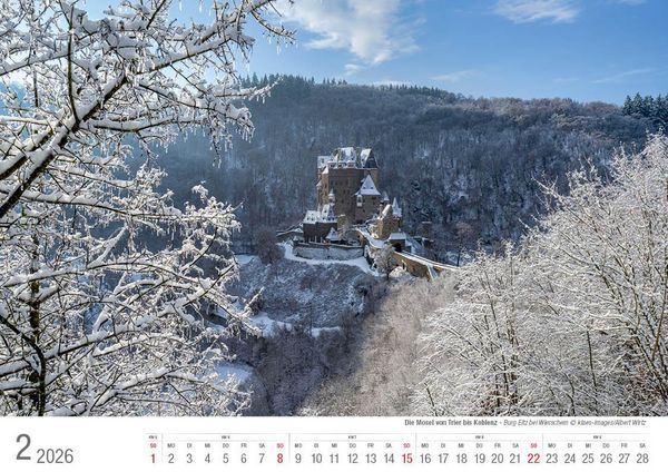 Produktbild: Mosel von Trier bis Koblenz 2026 Bildkalender A4 quer, spiralgebunden