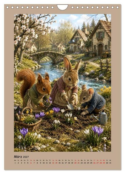 Produktbild: Das kleine Walddorf (Wandkalender 2027 DIN A4 hoch), CALVENDO Monatskalender