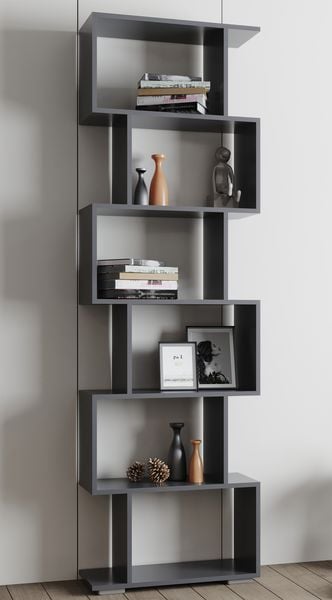 Produktbild: Holz Raumteiler Stand Regal Deko B&uuml;cher Palusa L