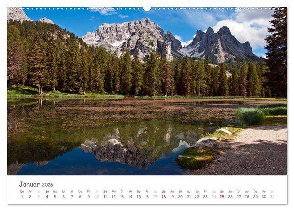 Produktbild: S&uuml;dtirol - Land der Berge und Seen (hochwertiger Premium Wandkalender 2026 DIN A2 quer), Kunstdruck in Hochglanz