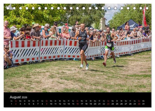 Produktbild: Fascination Triathlon (Tischkalender 2026 DIN A5 quer), CALVENDO Monatskalender