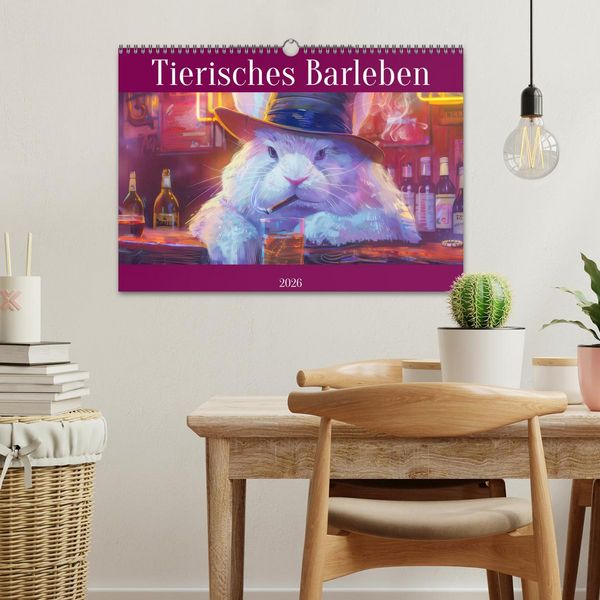 Produktbild: Tierisches Barleben (Wandkalender 2026 DIN A3 quer), CALVENDO Monatskalender