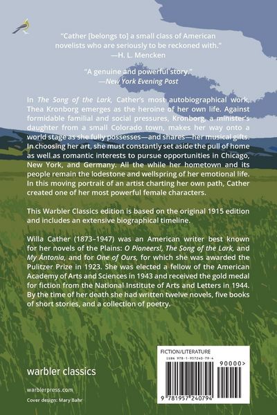 Produktbild: The Song of the Lark (Warbler Classics Annotated Edition)