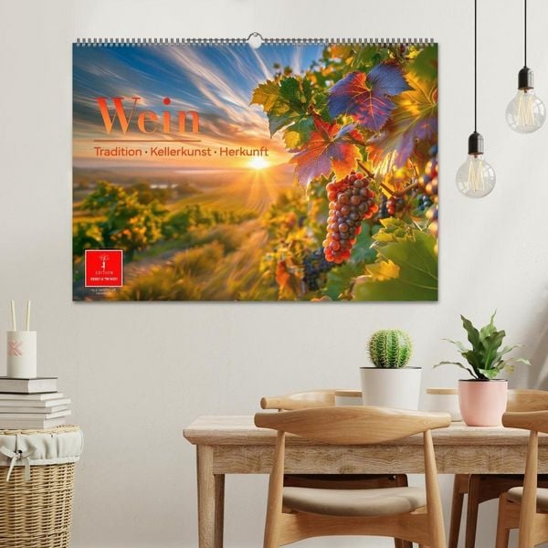 Produktbild: Wein - Tradition &middot; Kellerkunst &middot; Herkunft (Wandkalender 2027 DIN A2 quer), CALVENDO Monatskalender