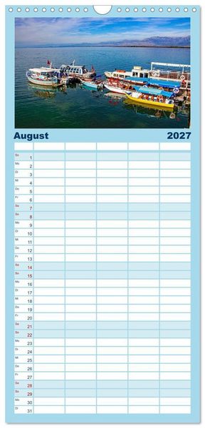 Produktbild: Familienplaner 2027 - Shkodra &ndash; Perle im Norden Albaniens mit 5 Spalten (Wandkalender, 21 x 45 cm) CALVENDO
