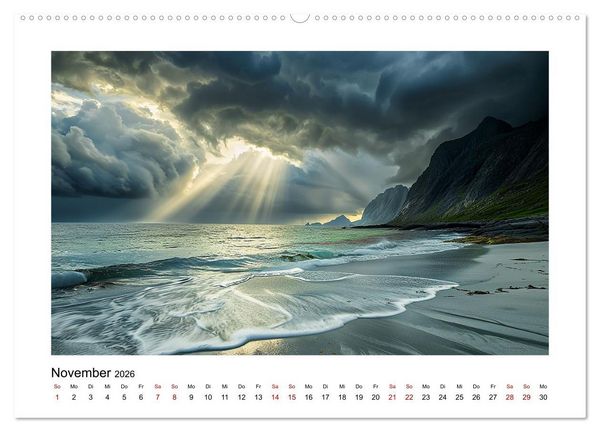 Produktbild: Traumhafte Buchten (hochwertiger Premium Wandkalender 2026 DIN A2 quer), Kunstdruck in Hochglanz