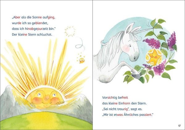 Produktbild: Lesel&ouml;wen Lesetraining 1. Klasse - Ein Stern f&uuml;r das kleine Einhorn