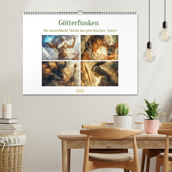 Produktbild: G&ouml;tterfunken (Wandkalender 2026 DIN A2 quer), CALVENDO Monatskalender