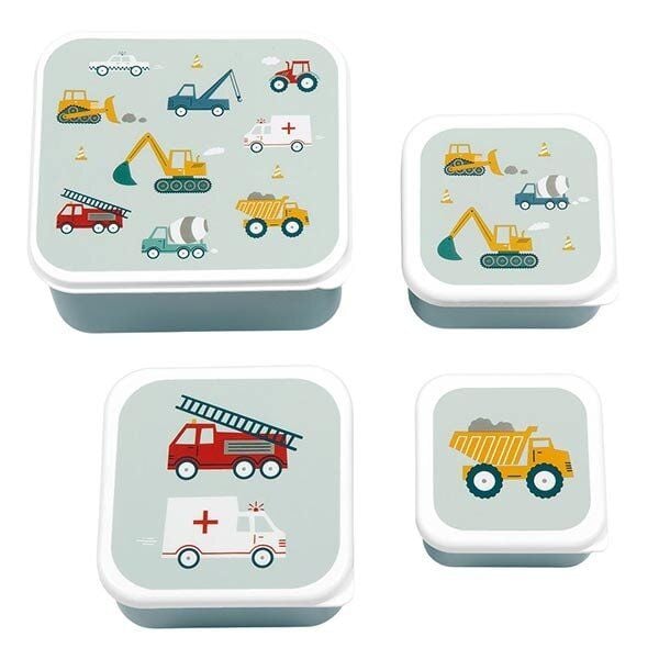 Lunchbox / 4er Set / Fahrzeuge