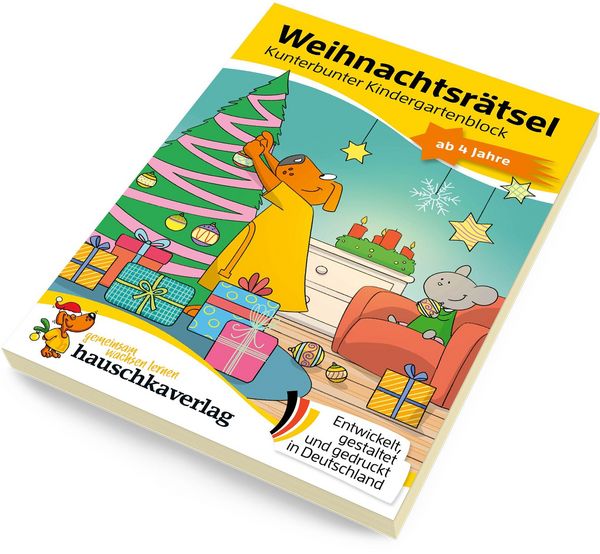 Produktbild: Weihnachtsr&auml;tsel &ndash; Kunterbunter Kindergartenblock ab 4 Jahre
