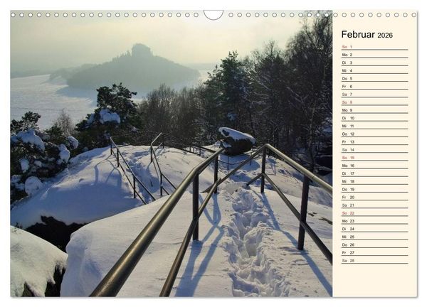 Produktbild: Elbsandsteingebirge (Wandkalender 2026 DIN A3 quer), CALVENDO Monatskalender
