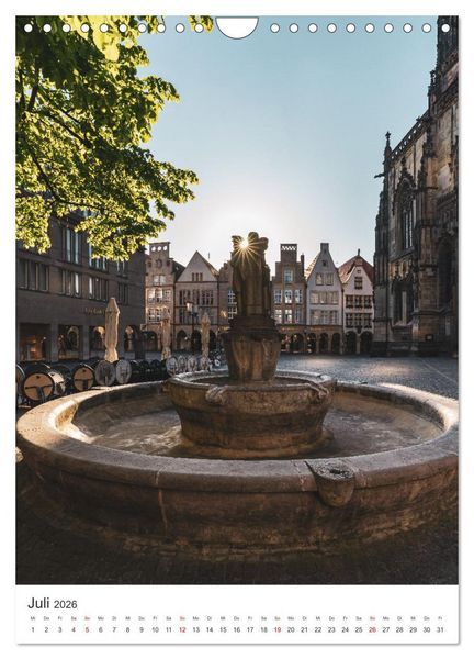 Produktbild: M&uuml;nster - stimmungsvoll und harmonisch (Wandkalender 2026 DIN A4 hoch), CALVENDO Monatskalender