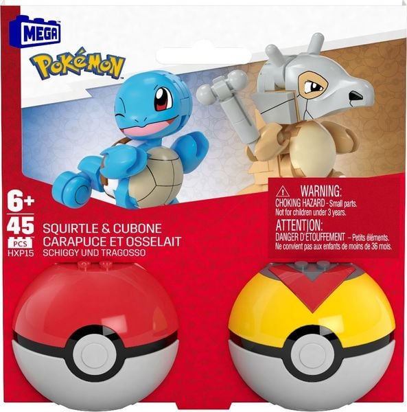 MEGA Pokémon 2er Pokéball Set - Schiggy und Tragosso