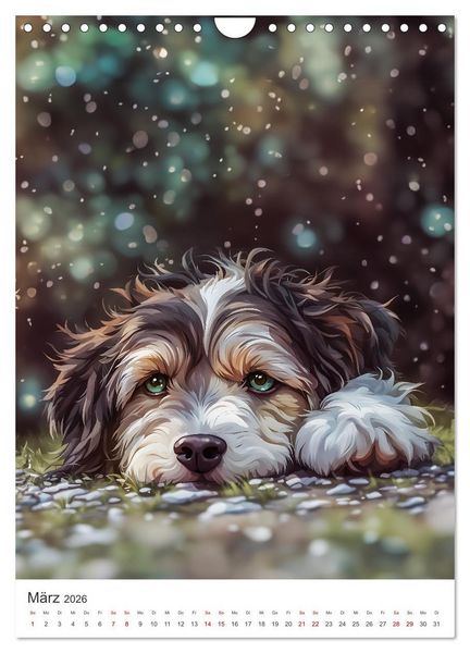 Produktbild: Der Aussiedoodle - Lebensfreude pur (Wandkalender 2026 DIN A4 hoch), CALVENDO Monatskalender