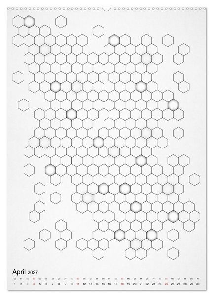 Produktbild: Geometric Graphik Art (Wandkalender 2027 DIN A2 hoch), CALVENDO Monatskalender