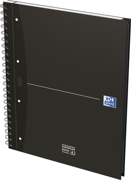 Produktbild: OXFORD Collegeblock Essentials European Book, A4+, 4 Loch 7 mm liniert 240 Seiten