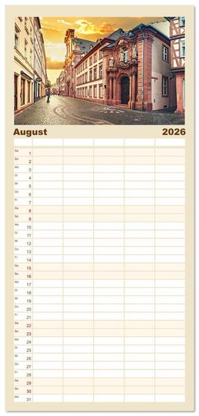 Produktbild: Familienplaner 2026 - Mainz - Gutenbergstadt am Rhein mit 5 Spalten (Wandkalender, 21 x 45 cm) CALVENDO