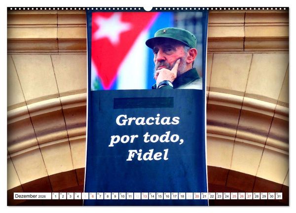 Produktbild: VIVA FIDEL 2026 (hochwertiger Premium Wandkalender 2026 DIN A2 quer), Kunstdruck in Hochglanz