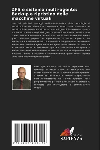 Produktbild: ZFS e sistema multi-agente: Backup e ripristino delle macchine virtuali