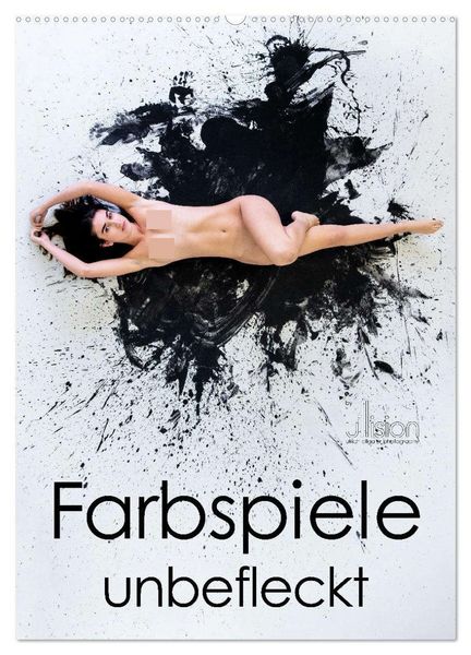 Produktbild: Farbspiele - unbefleckt (Wandkalender 2026 DIN A2 hoch), CALVENDO Monatskalender